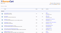 Desktop Screenshot of forums.romancart.com