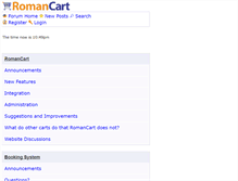 Tablet Screenshot of forums.romancart.com
